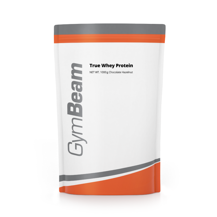 True Whey - GymBeam 1000 g - шоколадов лешник - 00