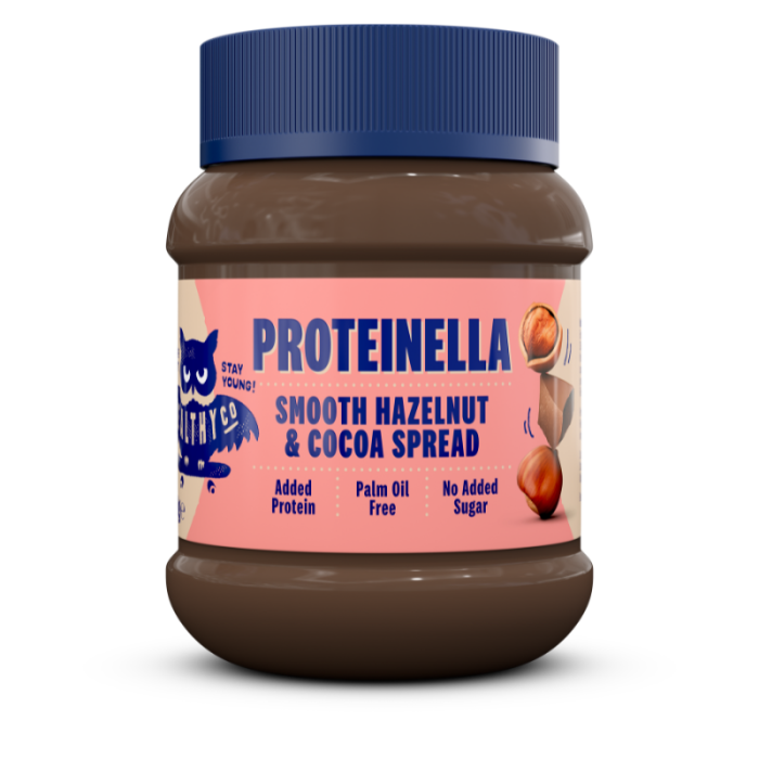 Протеинов крем Proteinella - HealthyCo 360 g - лешници с какао