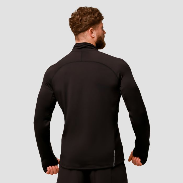 Pulse 1/2 Zip Running суичър Black - GymBeam L