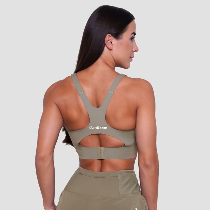 Спортен сутиен за бягане Pulse Vetiver - GymBeam L