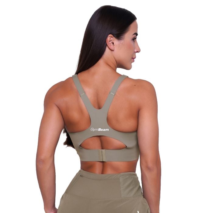 Спортен сутиен за бягане Pulse Vetiver - GymBeam L