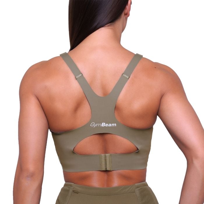 Спортен сутиен за бягане Pulse Vetiver - GymBeam L