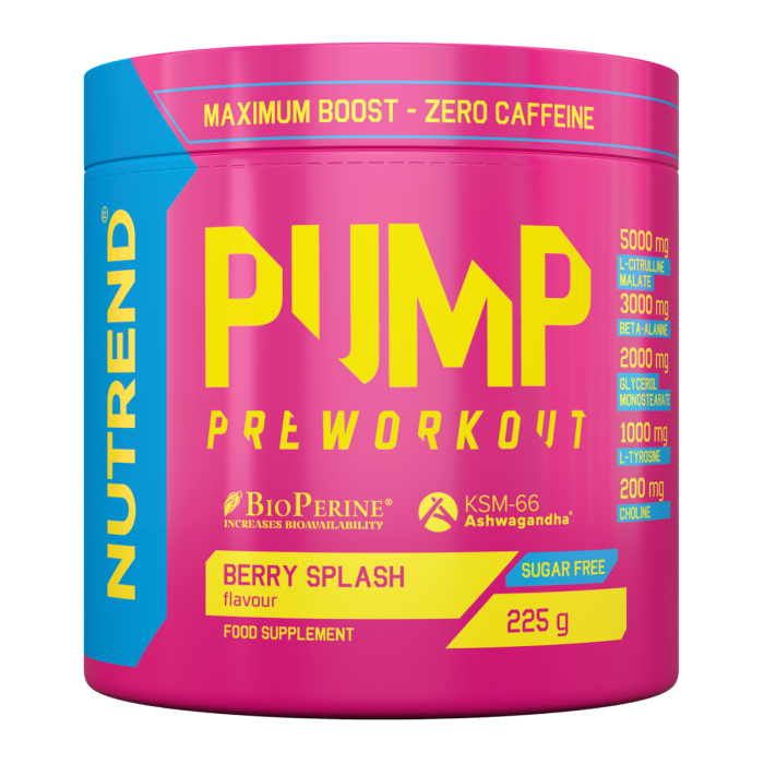 Pre-Workout PUMP - Nutrend 225 g - berry splash