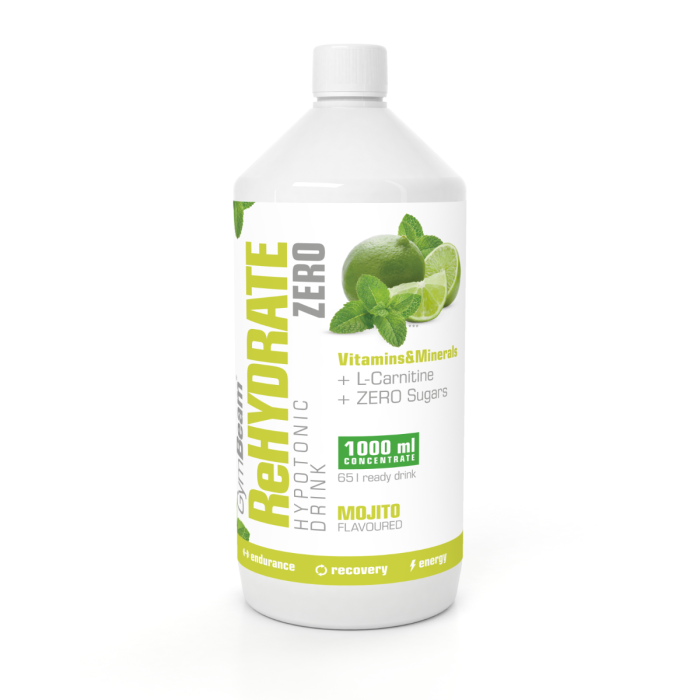 Йонна напитка ReHydrate ZERO - GymBeam портокал - 1000 ml