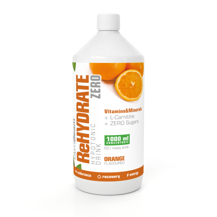Йонна напитка ReHydrate ZERO - GymBeam портокал - 1000 ml