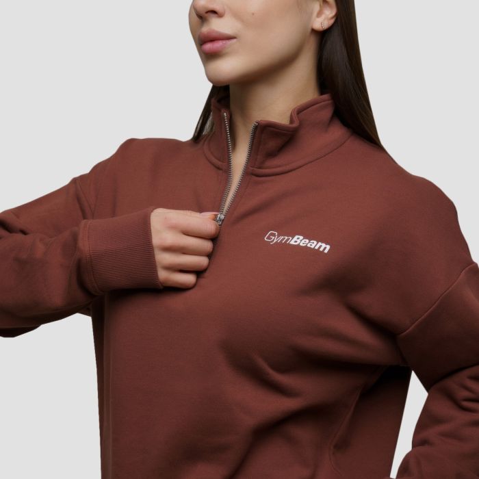 Дамски суичър Agile 1/2 Zip Root - GymBeam XL