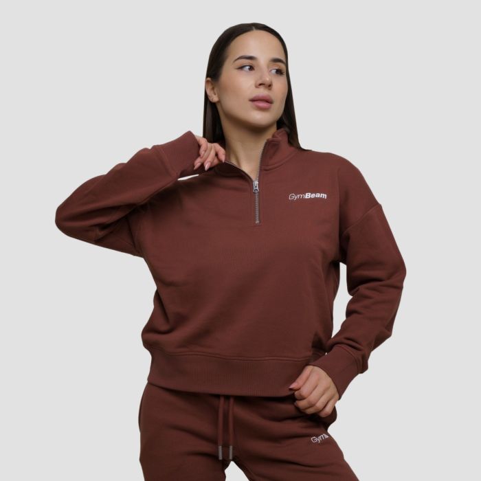 Дамски суичър Agile 1/2 Zip Root - GymBeam XL