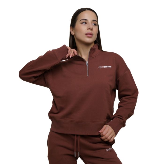 Дамски суичър Agile 1/2 Zip Root - GymBeam XL