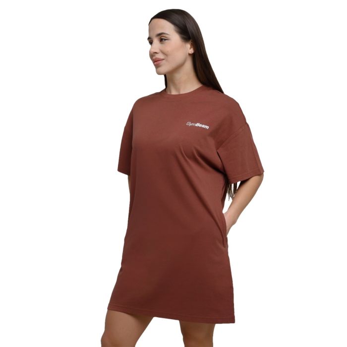 Дамска рокля-тениска Agile T-Shirt Dress Root - GymBeam S