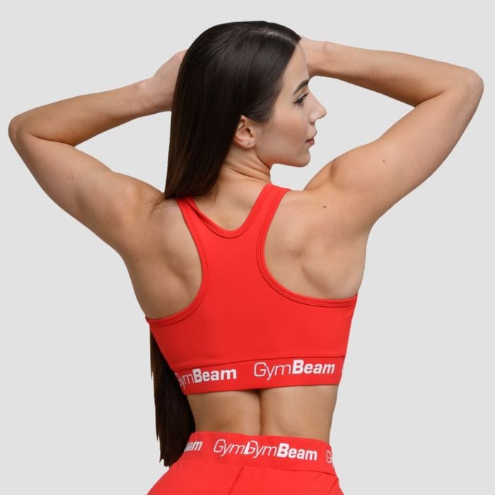 Спортен сутиен Simple Rouge Red - GymBeam L