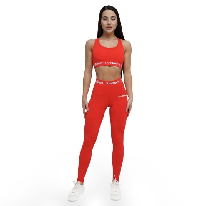 Спортен сутиен Simple Rouge Red - GymBeam L