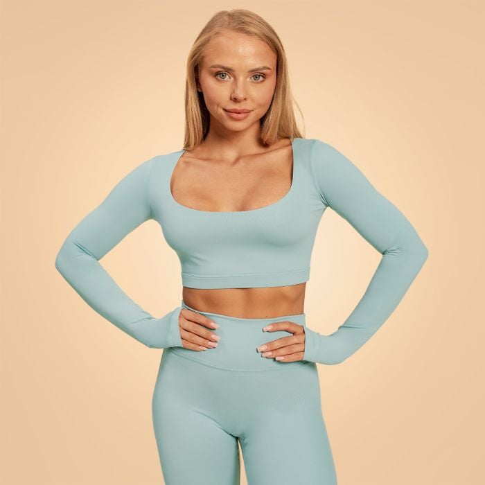 Дамски топ Sense Crop Top Storm Blue - BeastPink S