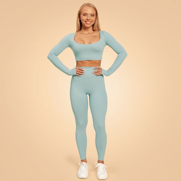 Дамски топ Sense Crop Top Storm Blue - BeastPink S