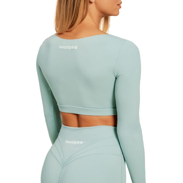 Дамски топ Sense Crop Top Storm Blue - BeastPink S