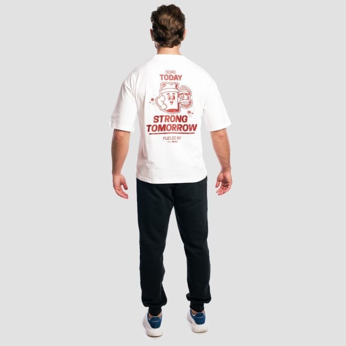 Тениска Shaker Boxy White - GymBeam XL