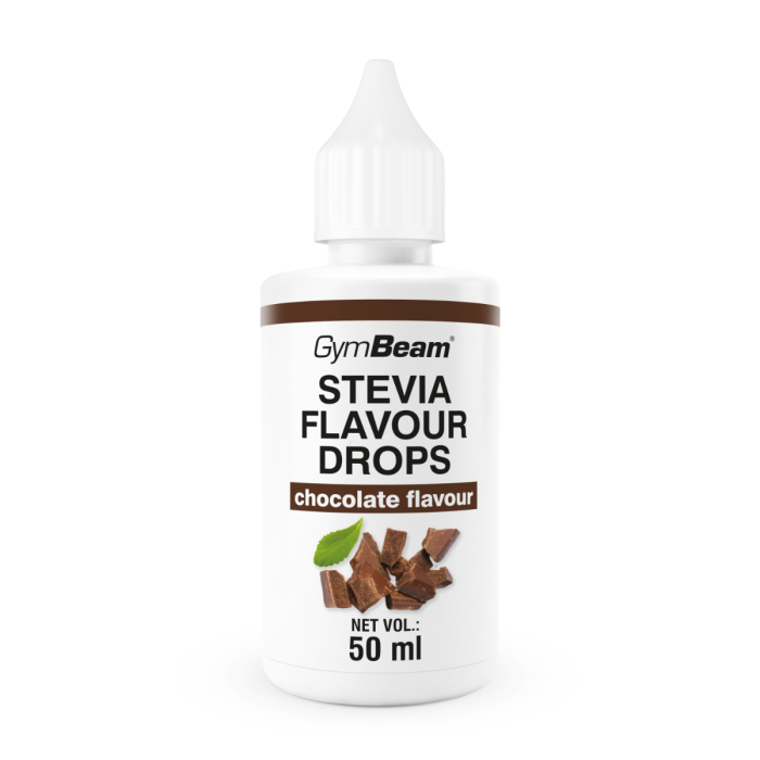 Стевия Flavour Drops - GymBeam 50 ml - шоколад