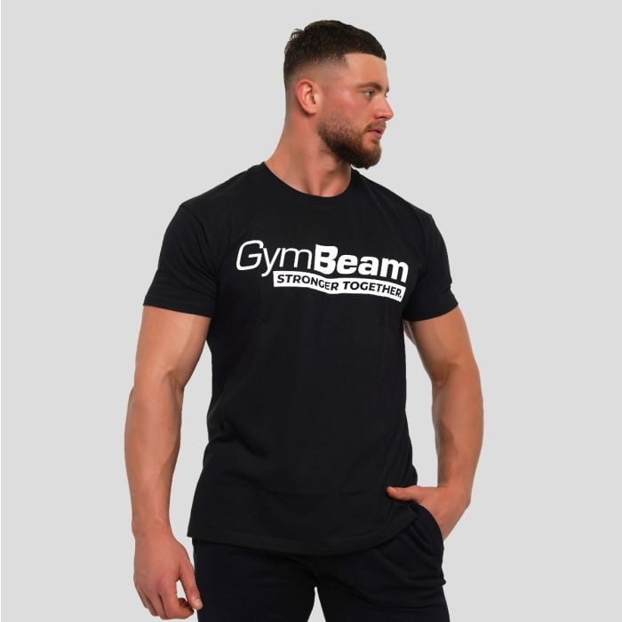 Тениска Stronger Together Black - GymBeam L