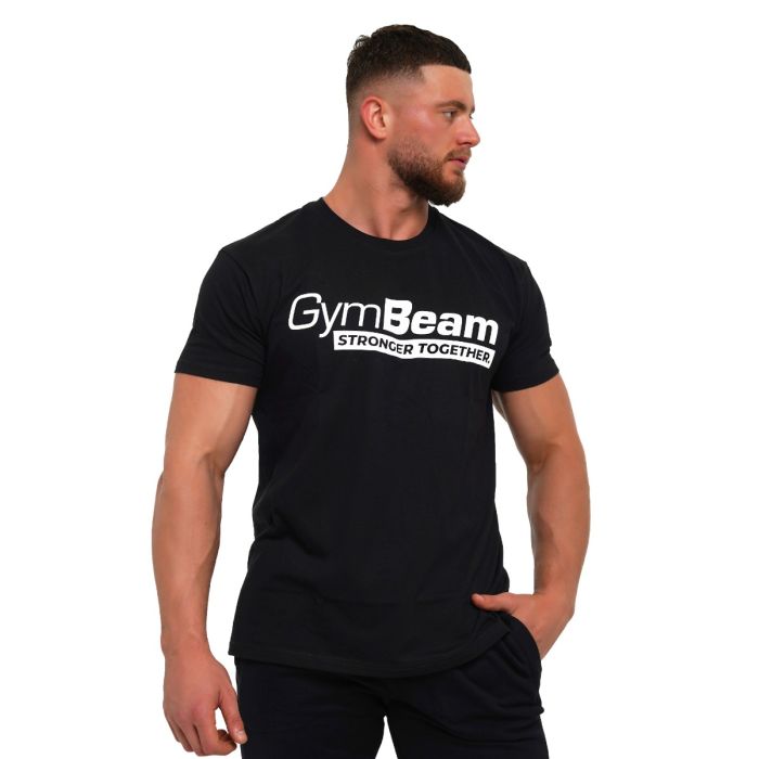Тениска Stronger Together Black - GymBeam L