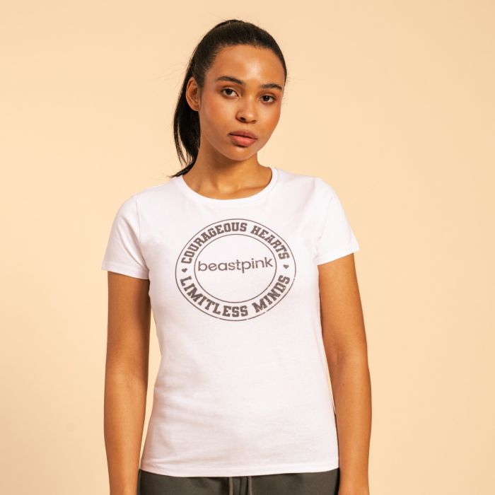 Дамска тениска Serenity T-shirt White - BeastPink