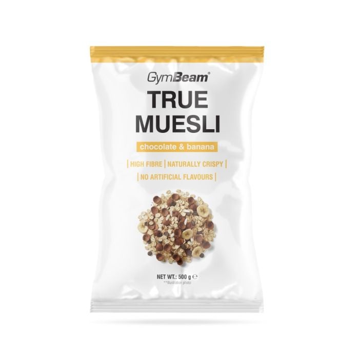 True Muesli - GymBeam 500 g - шоколад с банан