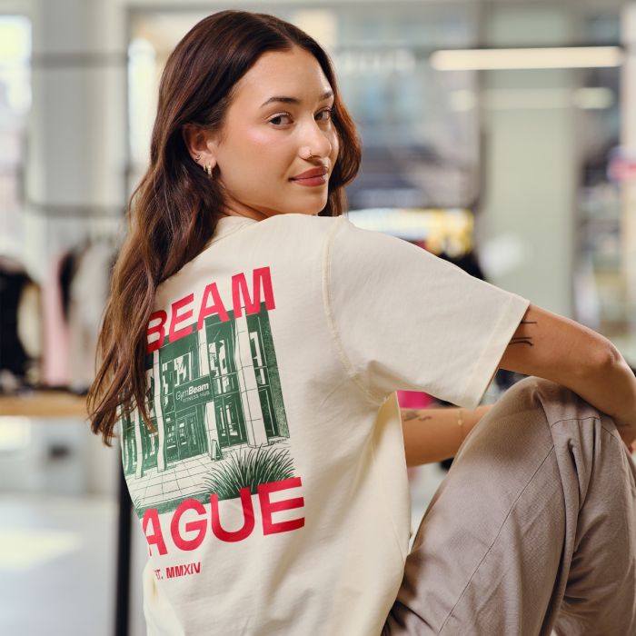 Тениска Prague Cream - GymBeam L