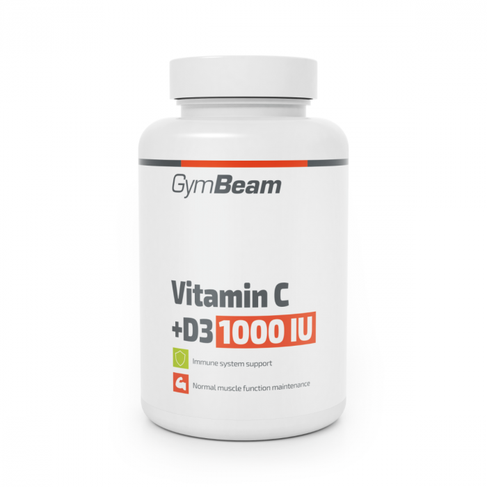 Витамин C + D3 1000 IU - GymBeam