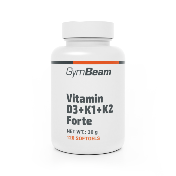 Витамин D3+K1+K2 Forte - GymBeam 120 капс