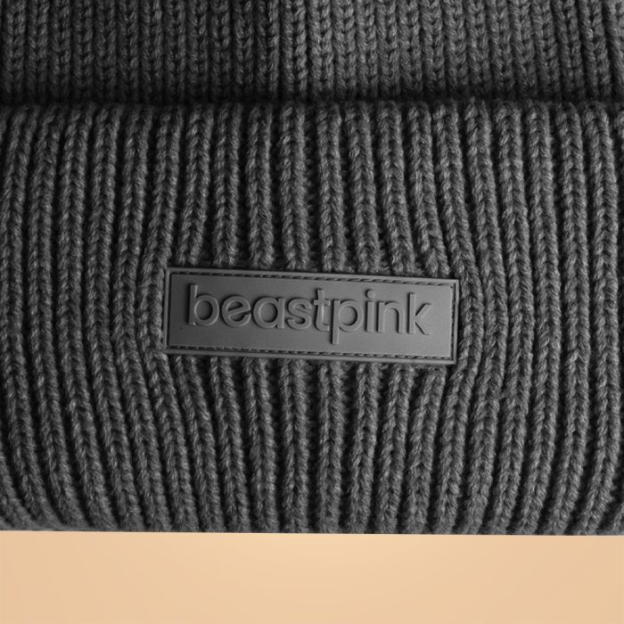 Зимна шапка Beanie Silver Black - BeastPink universal