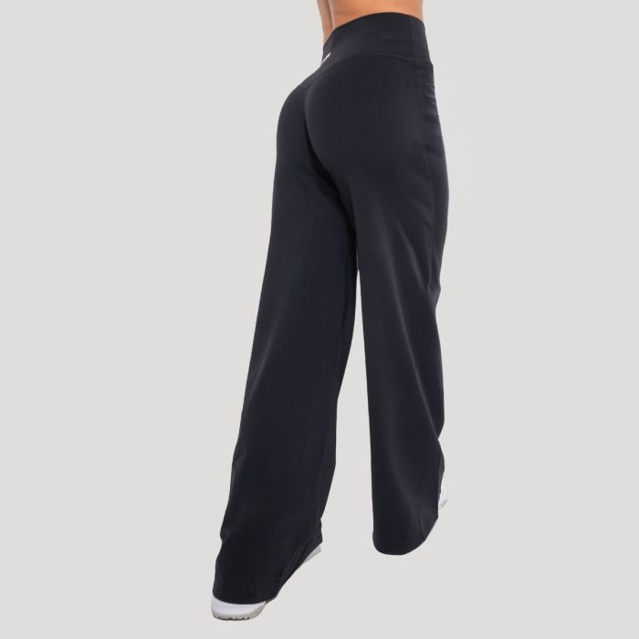 Дамски панталони Flow Straight Black - GymBeam S