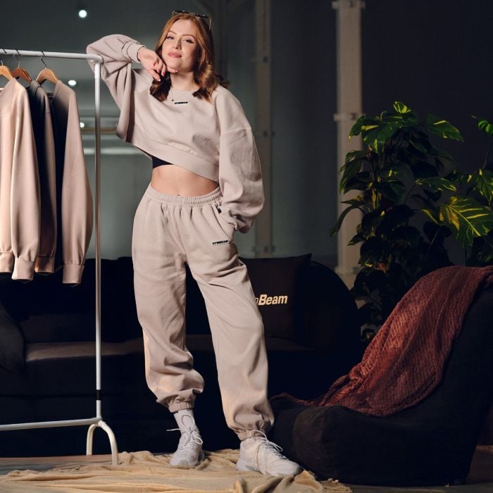 Дамско долнище на анцуг Aura Grey - GymBeam M