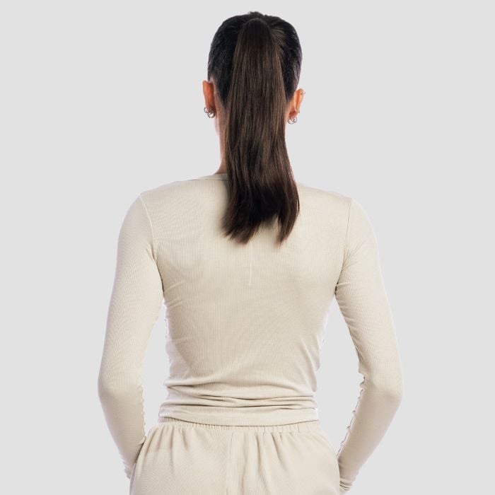 Дамска блуза с дълъг ръкав Aura Grey - GymBeam XL