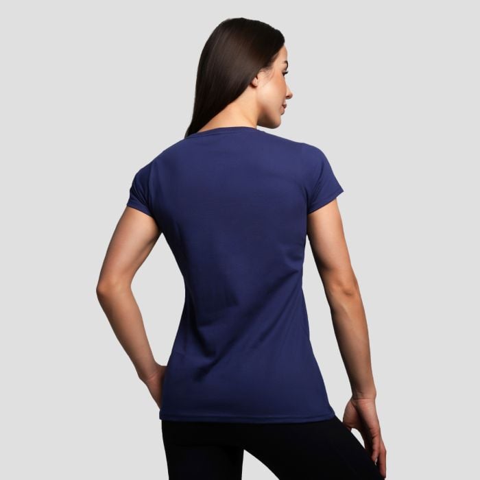 Дамска тениска Basic Navy Blue - GymBeam S