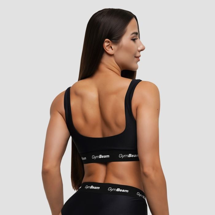 Дамско горнище на бански Sporty Black - GymBeam XL