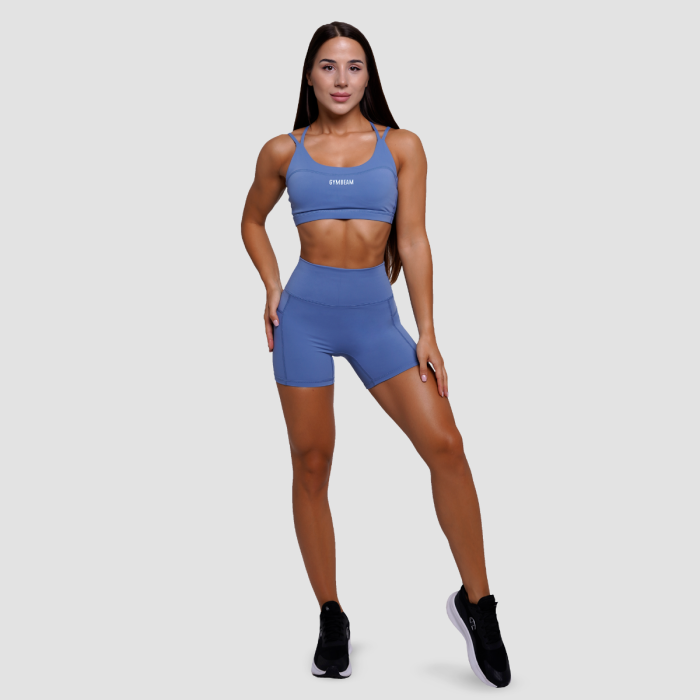 Дамски къси панталони FIT Steel Blue - GymBeam M