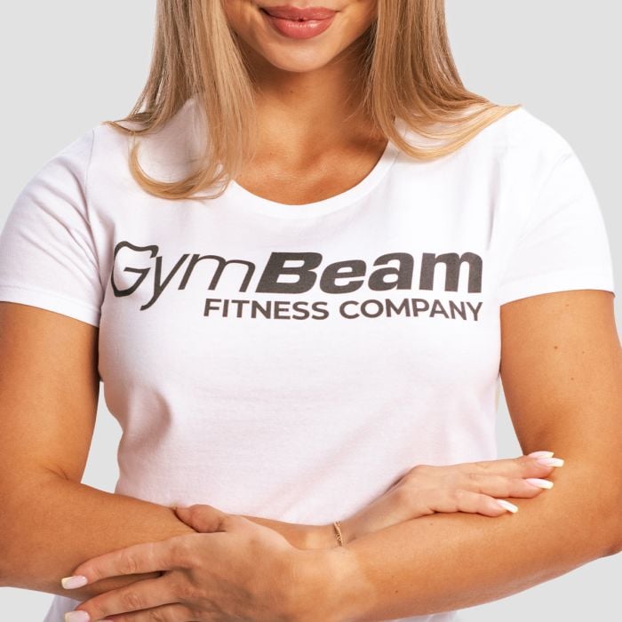 Дамска фитнес тениска White - GymBeam M