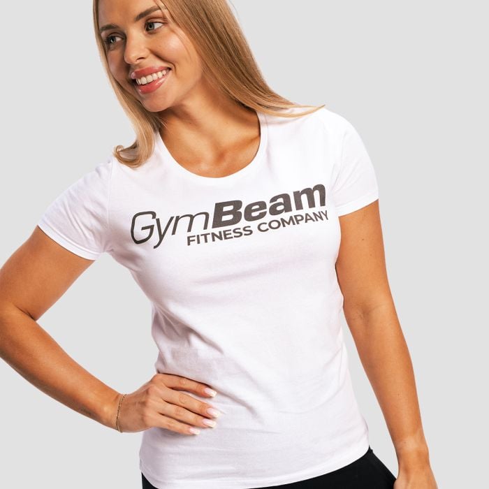 Дамска фитнес тениска White - GymBeam M