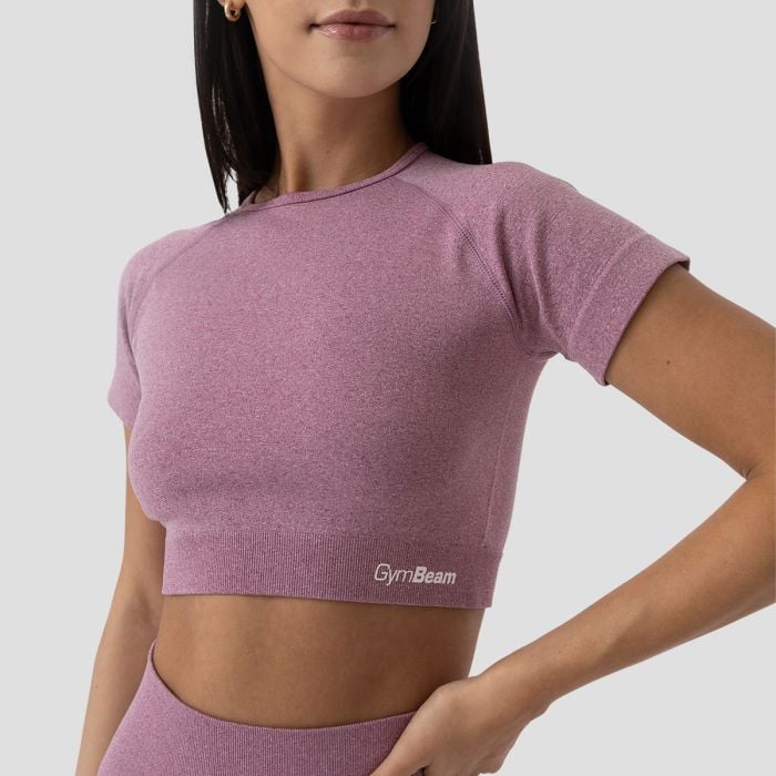 Дамски топ FLO Crop Top Violet - GymBeam XL