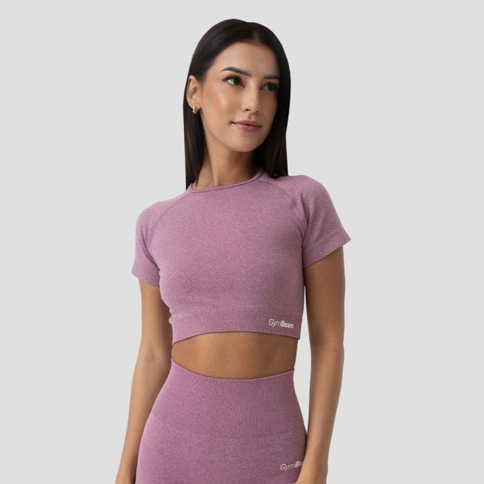 Дамски топ FLO Crop Top Violet - GymBeam XL