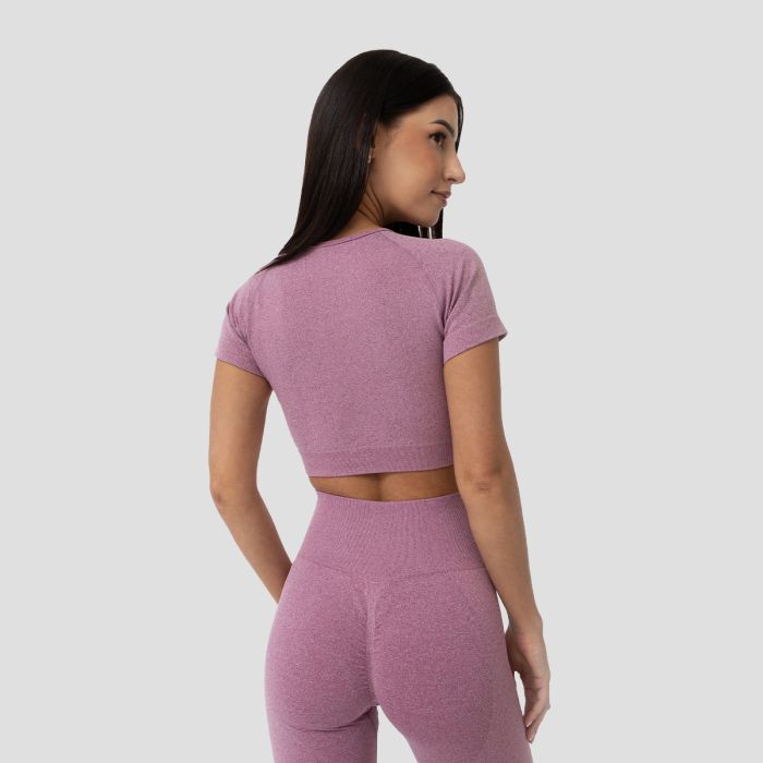 Дамски топ FLO Crop Top Violet - GymBeam XL