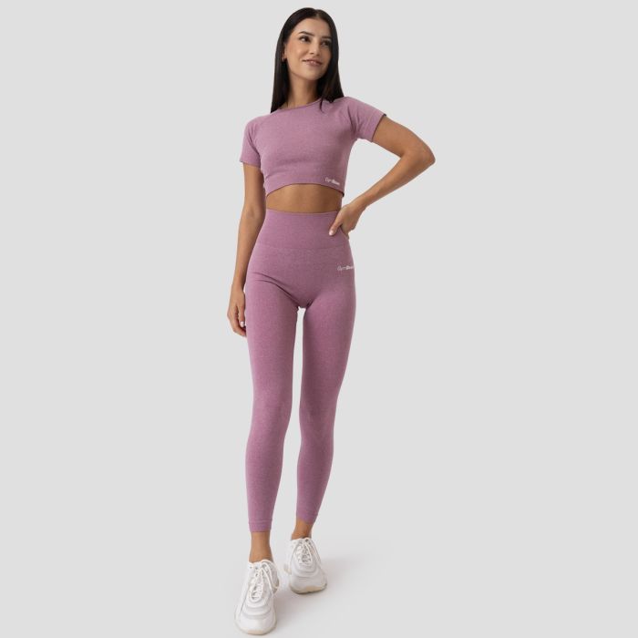 Дамски топ FLO Crop Top Violet - GymBeam XL