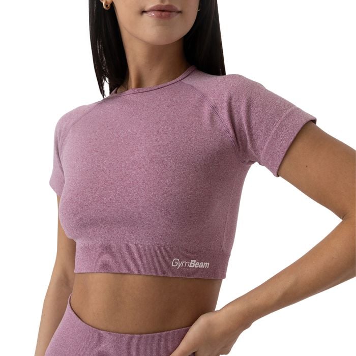 Дамски топ FLO Crop Top Violet - GymBeam XL
