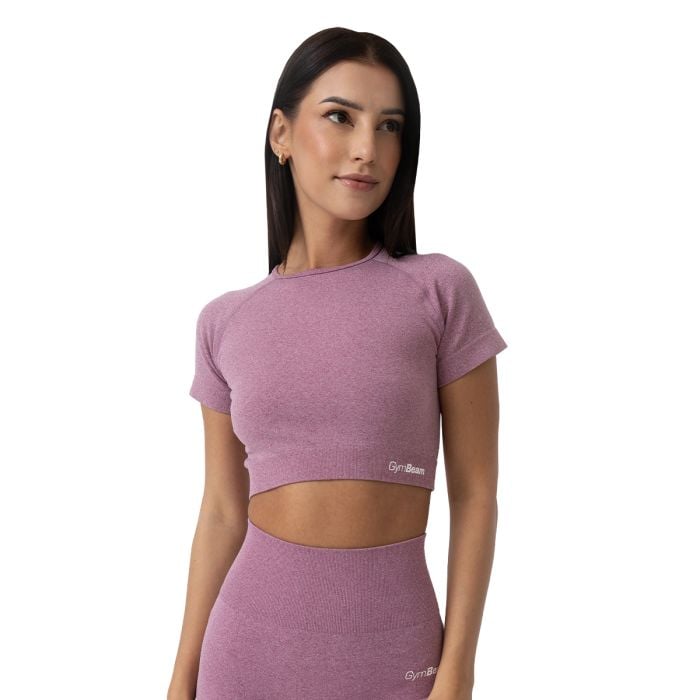 Дамски топ FLO Crop Top Violet - GymBeam XL
