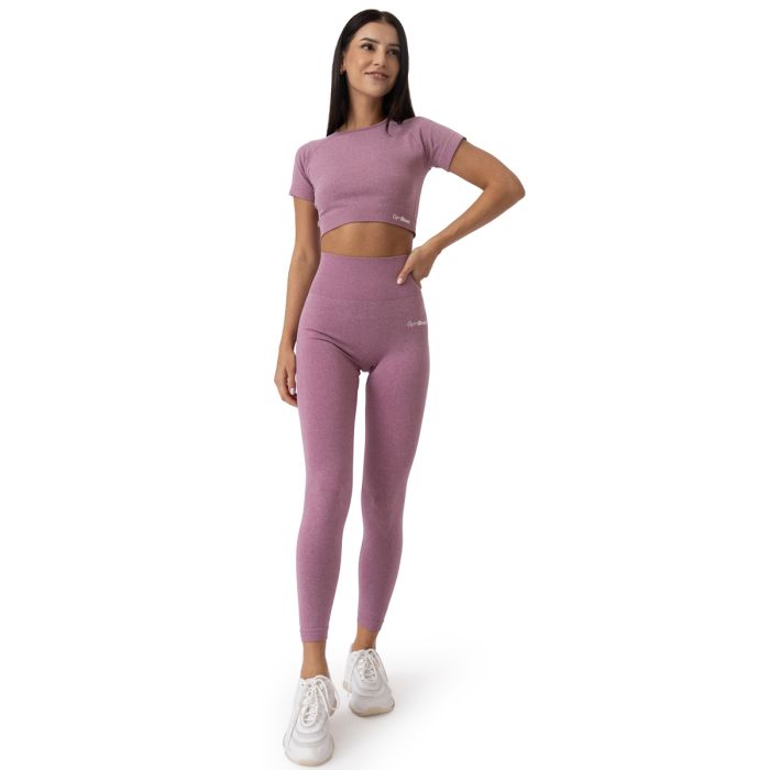 Дамски топ FLO Crop Top Violet - GymBeam XL