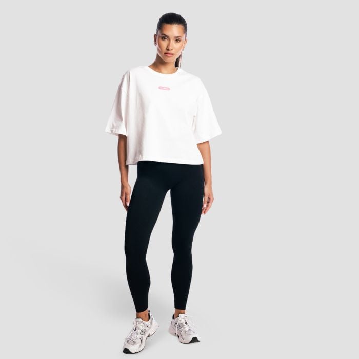 Дамска тениска Girls Club Boxy White - GymBeam M