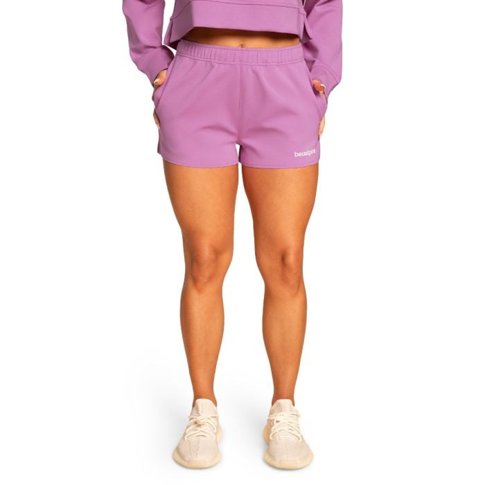 Дамски спортни къси панталони Purple - BeastPink M