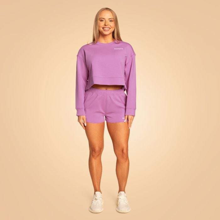 Дамски спортни къси панталони Purple - BeastPink M