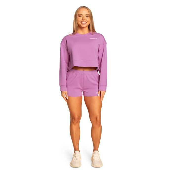 Дамски спортни къси панталони Purple - BeastPink M