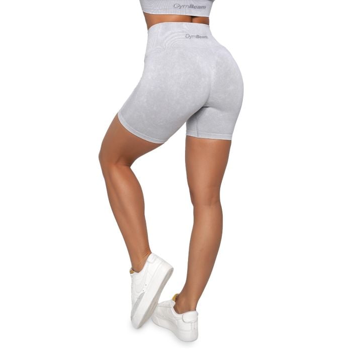 Дамски безшевни шорти Lift Grey - GymBeam M