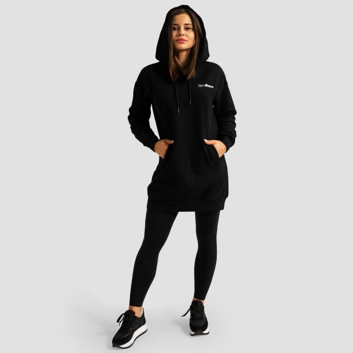 Дамски суичър Limitless Longline Black - GymBeam L
