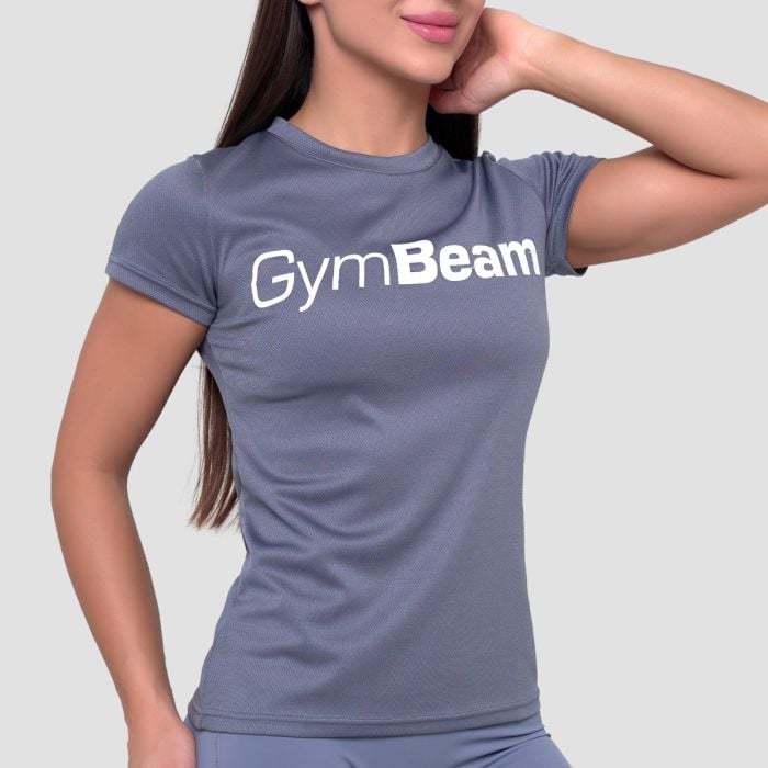 Дамска тениска Mesh Essence Denim Blue – GymBeam XS